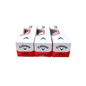 Callaway HEX Control Golf Balls 3 Sleeves 9 Balls New Open Box Soft Feel